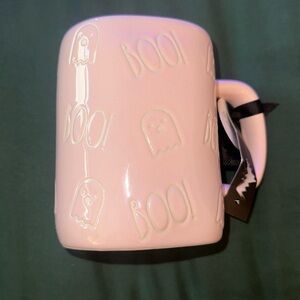 NWT! Rae Dunn Pink Ghost Boo Coffee Cup